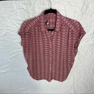 Loft Short sleeve button down - medium